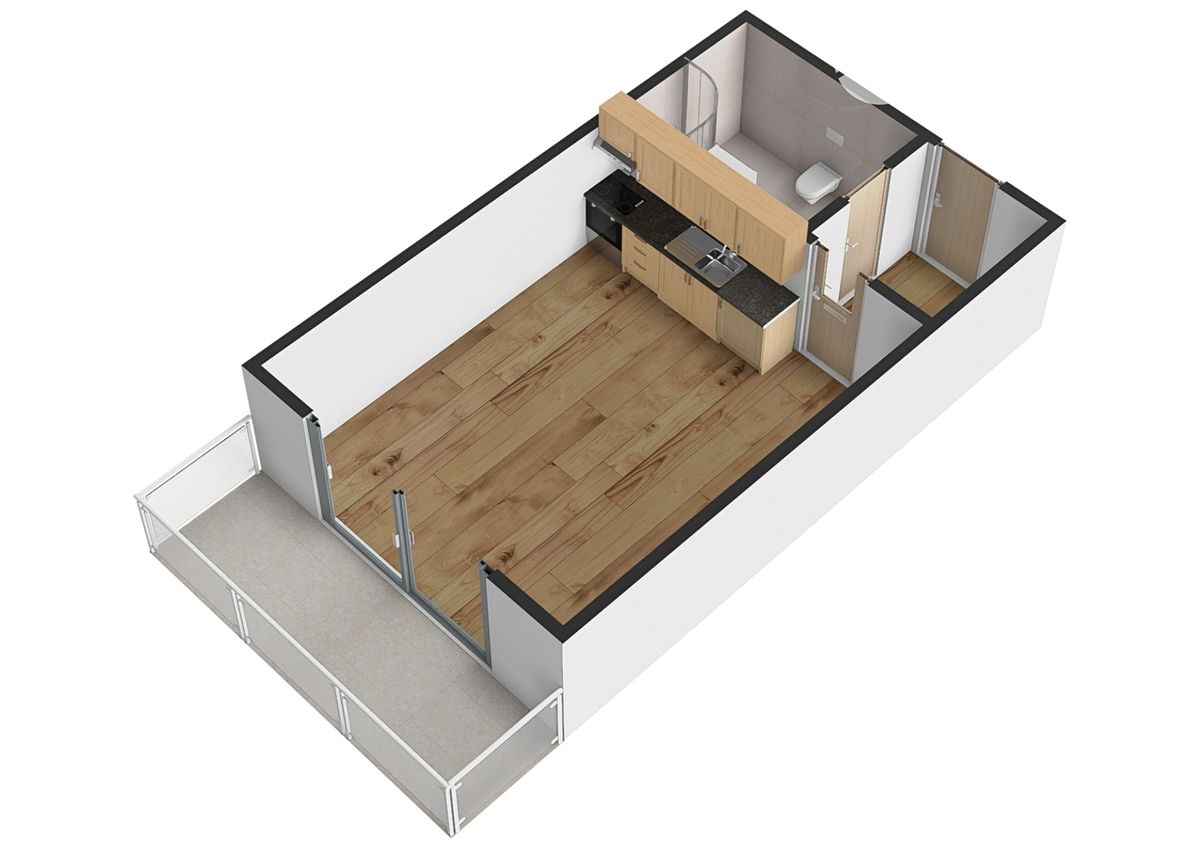 Pronájem bytu 1+kk 31 m² – fotografie 2