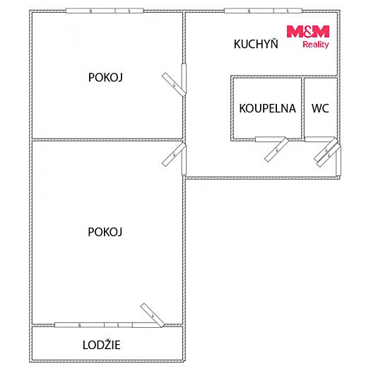 Квартира 2+1 на продаж, 54 м² (8 з 9)