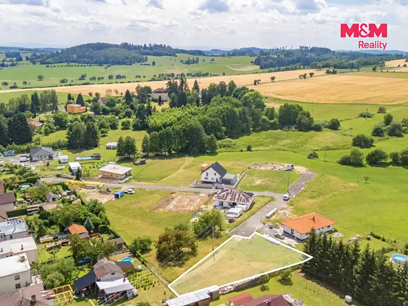 Prodej stavebního pozemku 1009 m², Kasejovice – náhled fotky 3