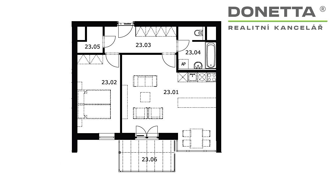 Prodej bytu 2+kk 60 m² – fotografie 3