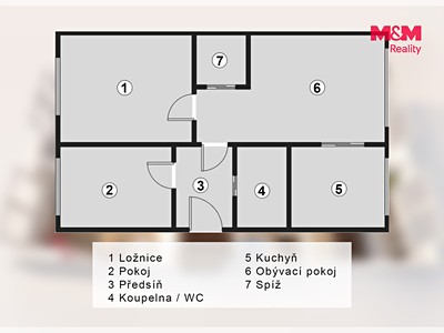 Prodej bytu 3+1, 56 m² (3 z 26)