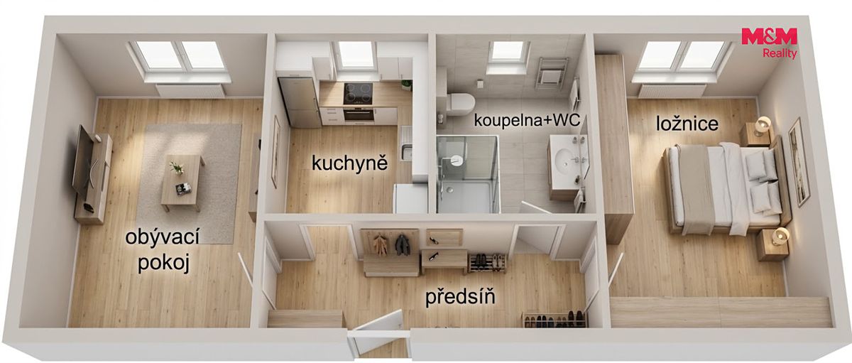 Prodej bytu 2+1 44 m² – fotografie 2
