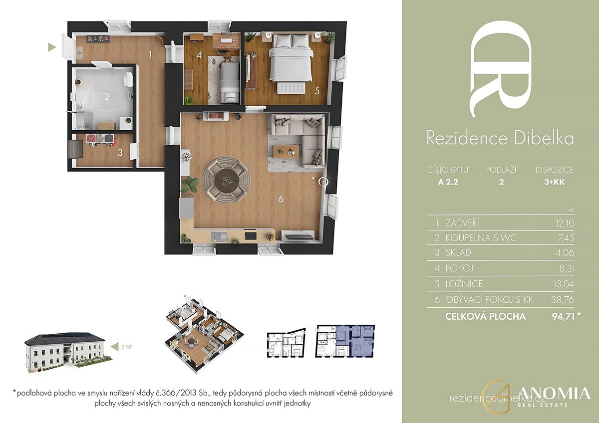 Prodej bytu 3+kk 95 m² – fotografie 3