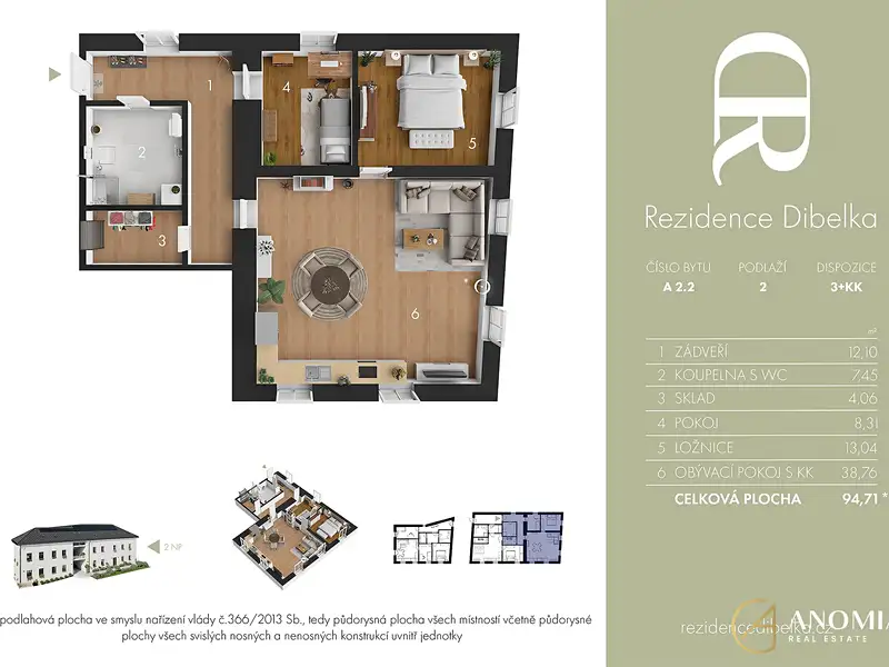 Prodej bytu 3+kk 95 m², Trhová Kamenice – náhled fotky 3