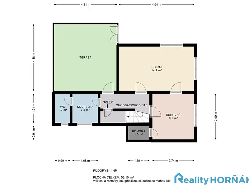 Prodej chaty 63 m², pozemek 966 m², Bechyně – náhled fotky 3