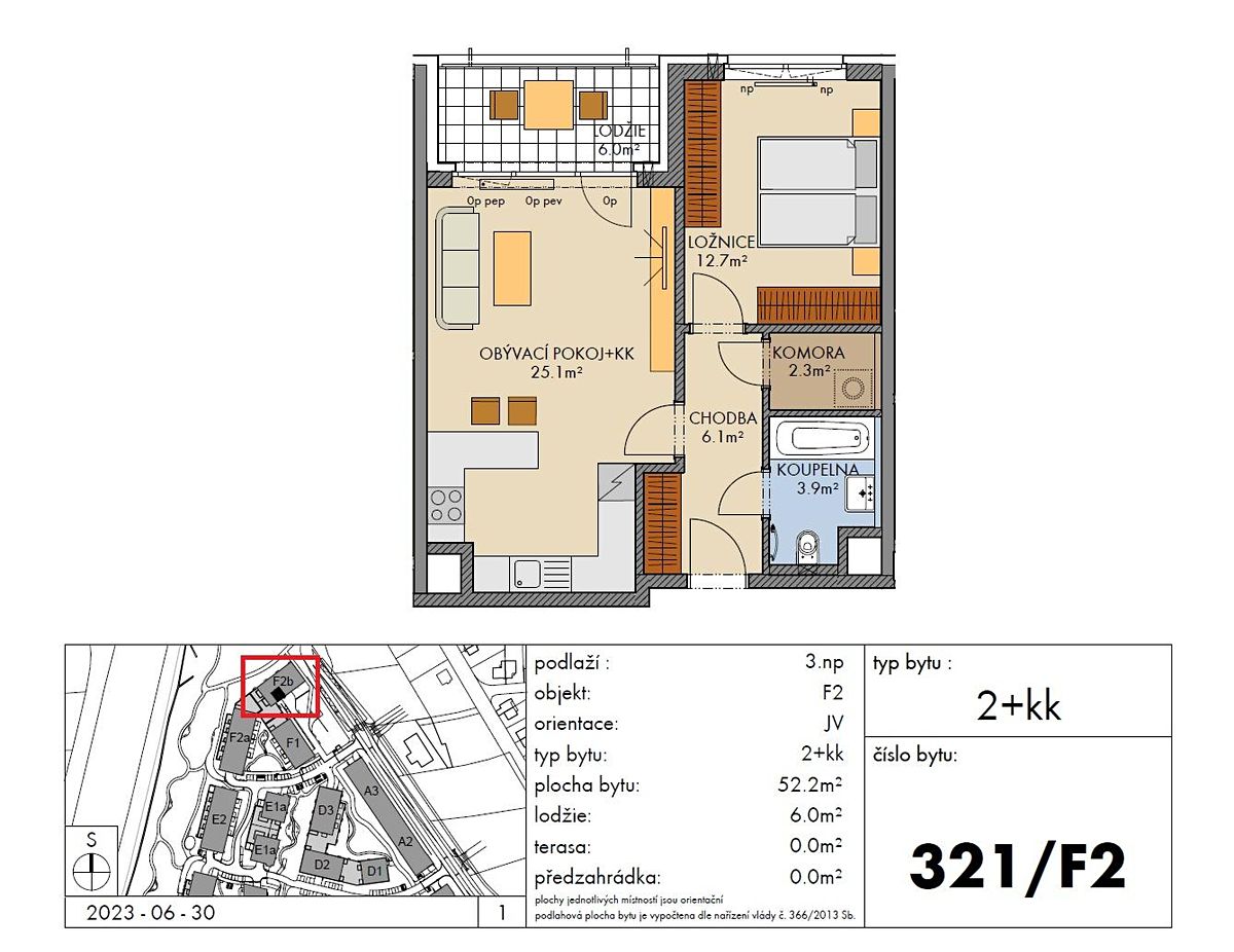 Prodej bytu 2+kk 52 m² – fotografie 4