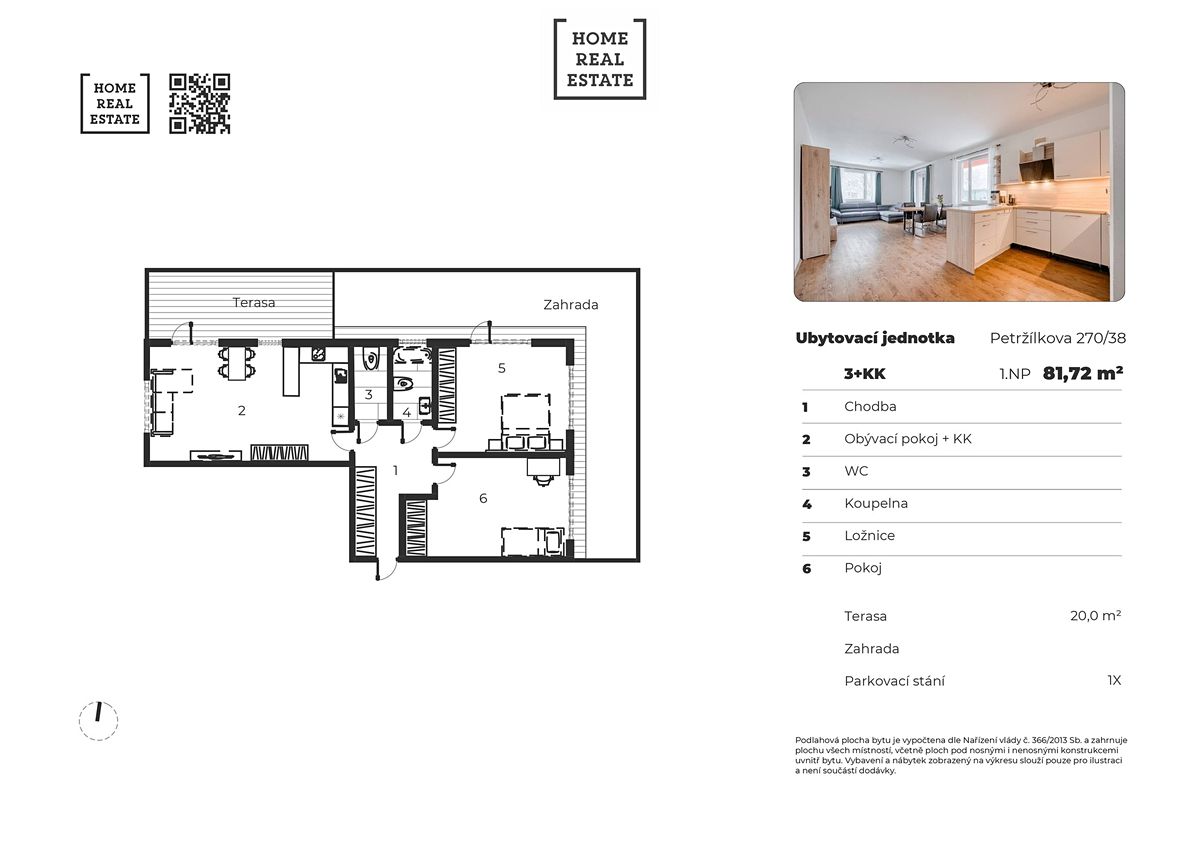Prodej bytu 3+kk 82 m² – fotografie 3