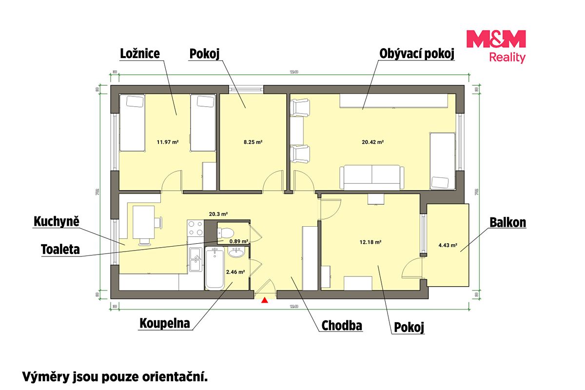 Pronájem bytu 4+1 76 m² – fotografie 5