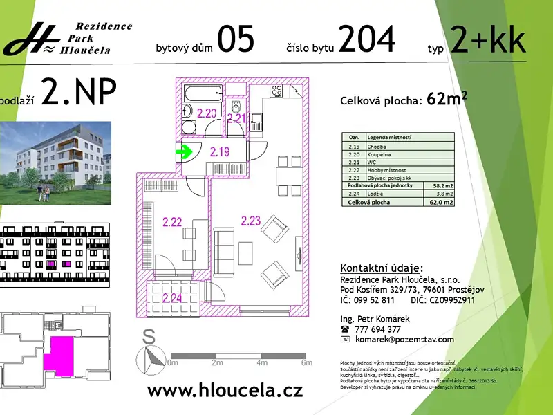 Prodej bytu 2+kk 58 m², Prostějov – náhled fotky 3