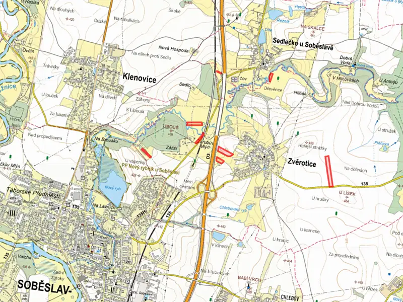 Prodej pole 43682 m², Zvěrotice – náhled fotky 2