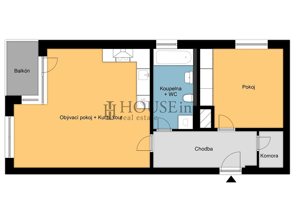 Pronájem bytu 2+kk 62 m² – fotografie 4