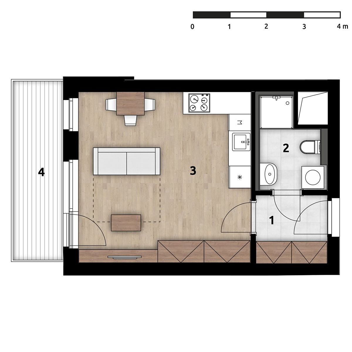 Prodej bytu 1+kk 32 m² – fotografie 5