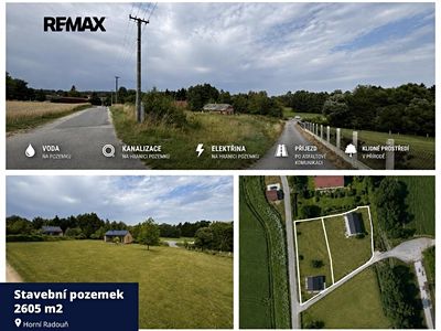 Prodej stavebního pozemku 2605 m²