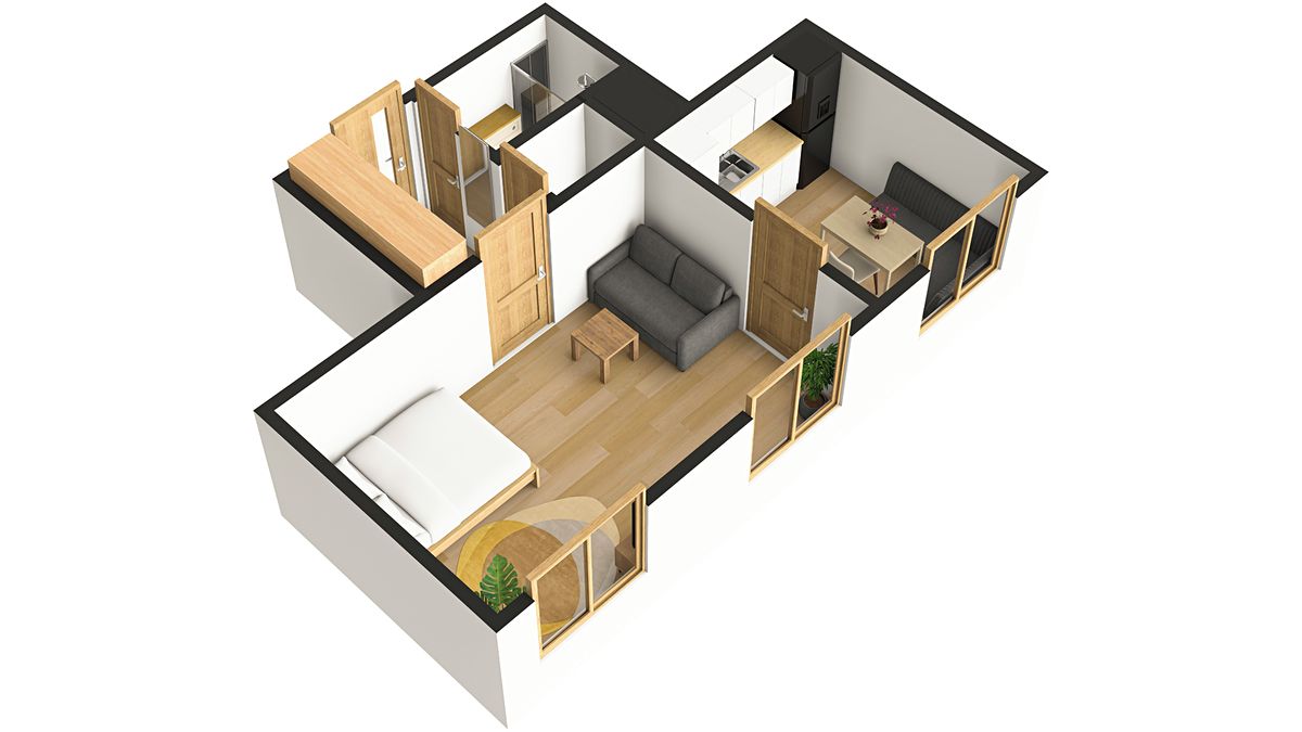 Pronájem bytu 1+1 37 m² – fotografie 3