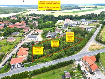 Prodej stavebního pozemku 1025 m²