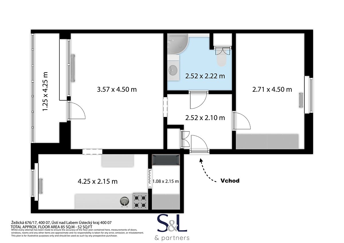 Prodej bytu 2+1 58 m² – fotografie 3