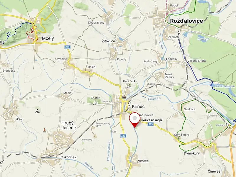 Prodej pozemku 1202 m², Křinec – náhled fotky 3