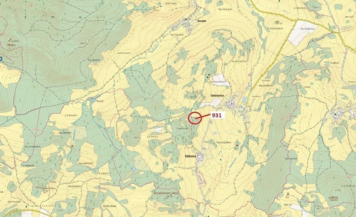 Dražba pozemku 126 m², Zálezly – fotka 1 z 3