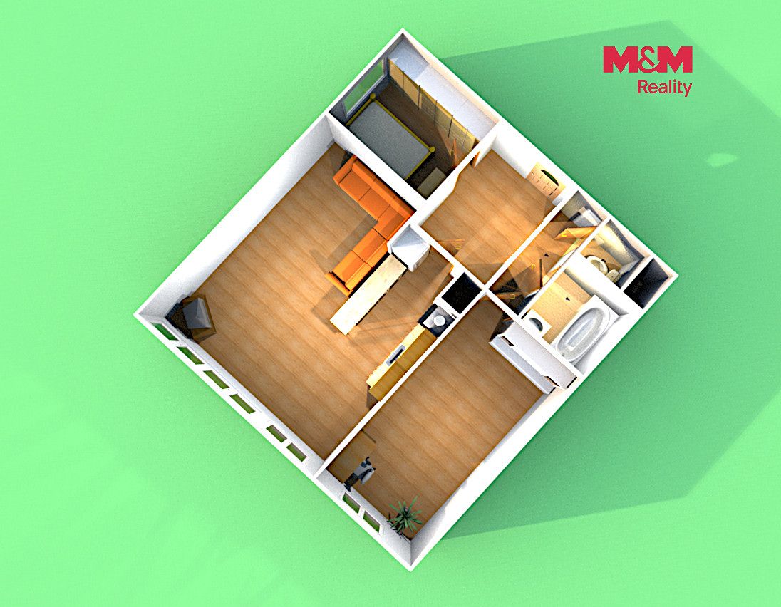Pronájem bytu 3+kk 63 m² – fotografie 4