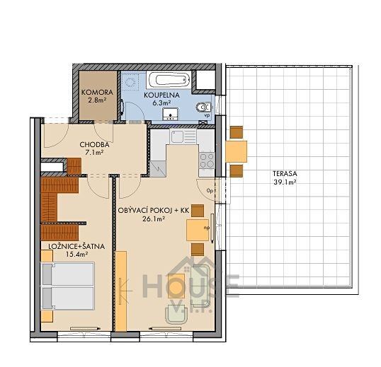 Prodej bytu 2+kk 60 m² – fotografie 5