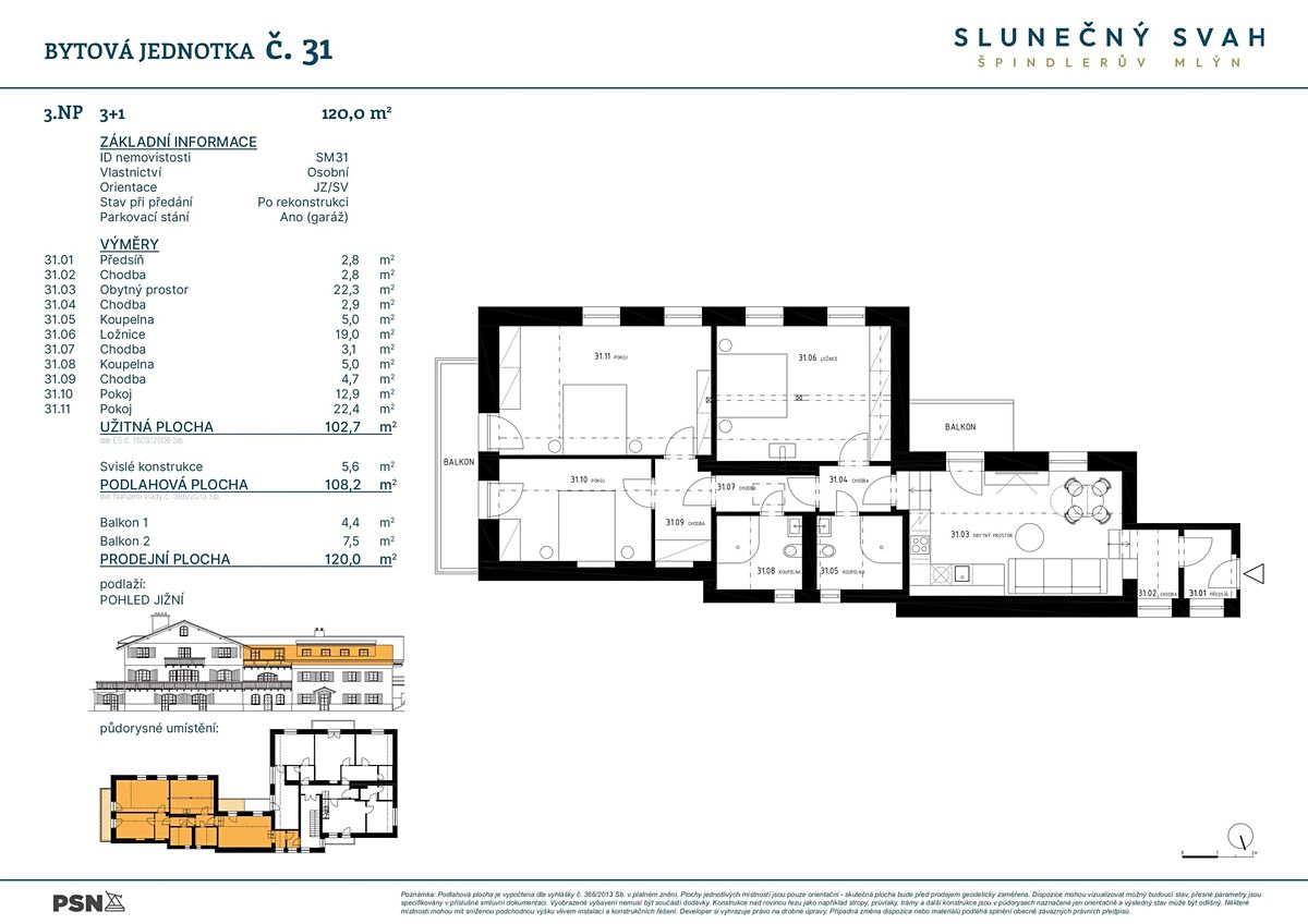 Prodej bytu 4+kk 103 m² – fotografie 2