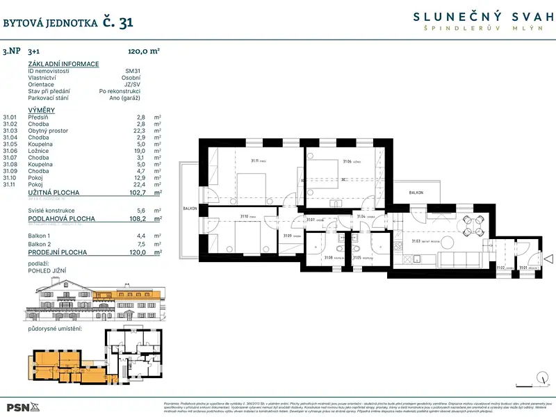 Prodej bytu 4+kk 103 m², Špindlerův Mlýn – náhled fotky 2