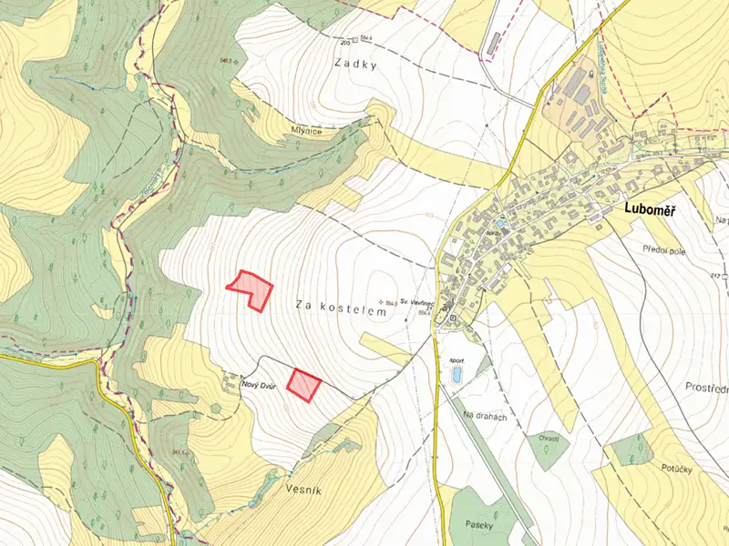 Prodej pole 17457 m², Luboměř – náhled fotky 3