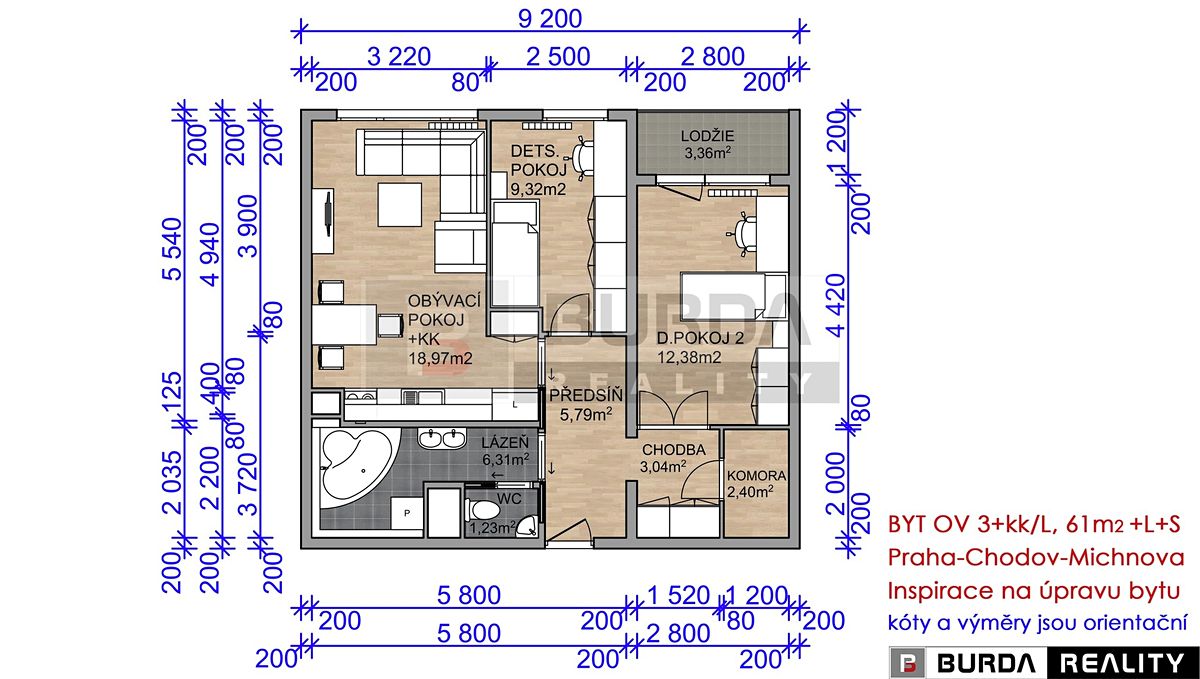 Prodej bytu 3+kk 61 m² – fotografie 4