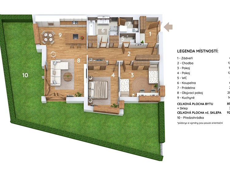 Квартира 3+kk на продаж, 92 м² (20 з 21)