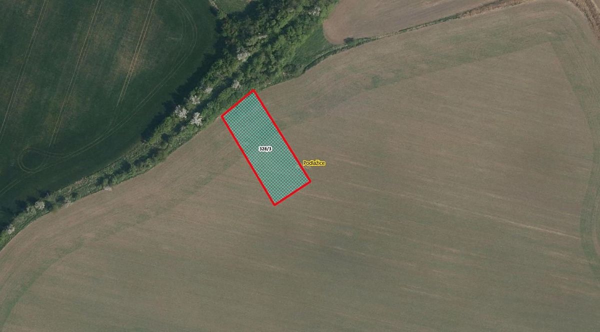 Prodej pole 2150 m², Chrast – fotka 1 z 3