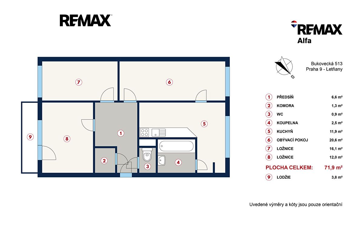 Prodej bytu 3+1 71 m² – fotografie 2
