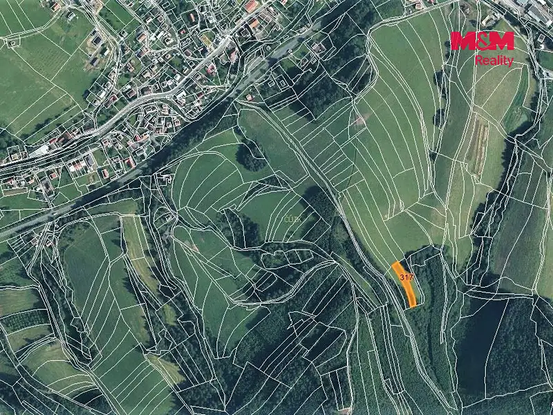 Prodej pole 1270 m², Lhota u Vsetína – náhled fotky 3
