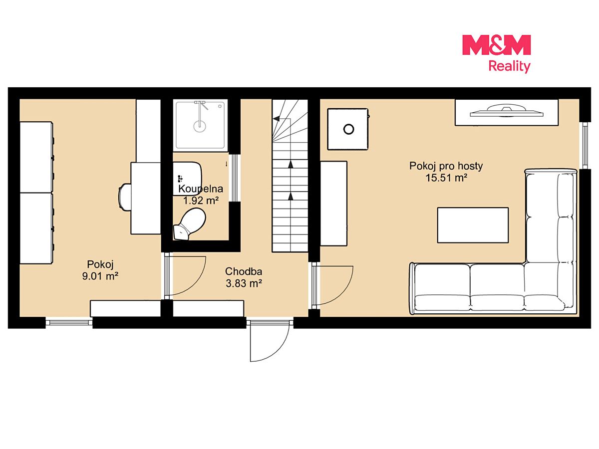 Prodej rodinného domu 80 m², pozemek 51 m² – fotografie 3