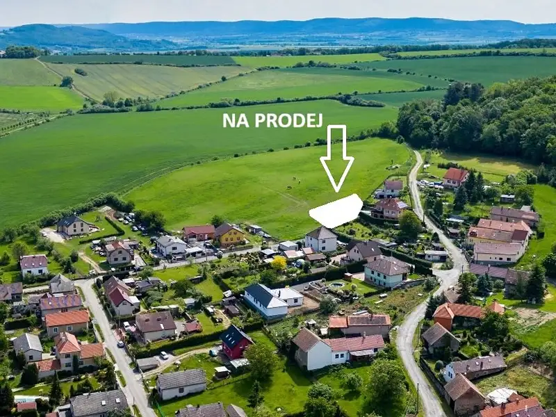 Prodej stavebního pozemku 1239 m², Otmíče – náhled fotky 2