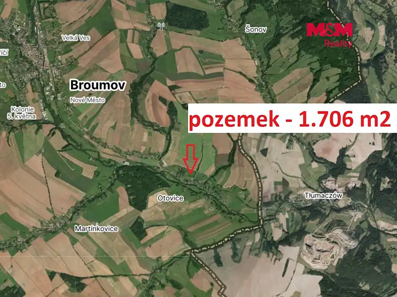Prodej louky 1706 m², Otovice – náhled fotky 3