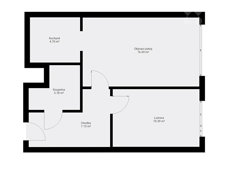 Квартира 2+kk на продаж, 41 м² (17 з 17)