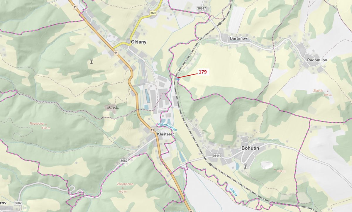 Dražba lesa 939 m², Bohutín – fotka 1 z 3
