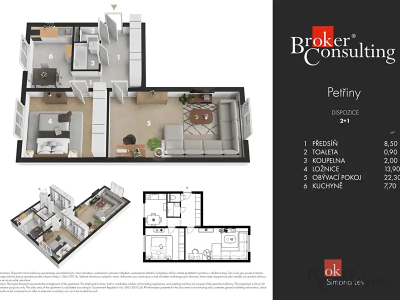 Prodej bytu 2+1 56 m², Praha – náhled fotky 2