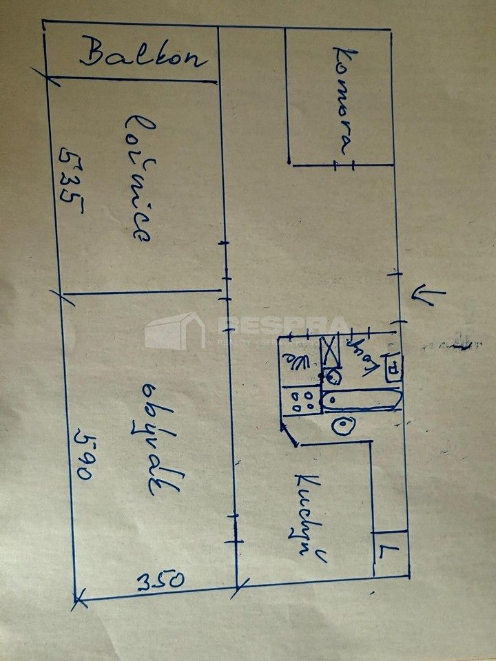 Pronájem bytu 1+1 63 m² – fotografie 5