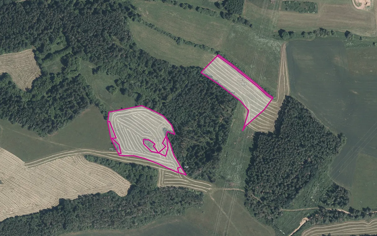 Prodej pole 10572 m²