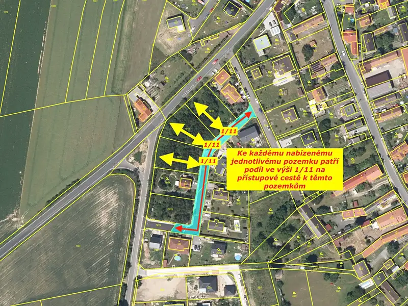 Prodej stavebního pozemku 1025 m², Štíhlice – náhled fotky 3