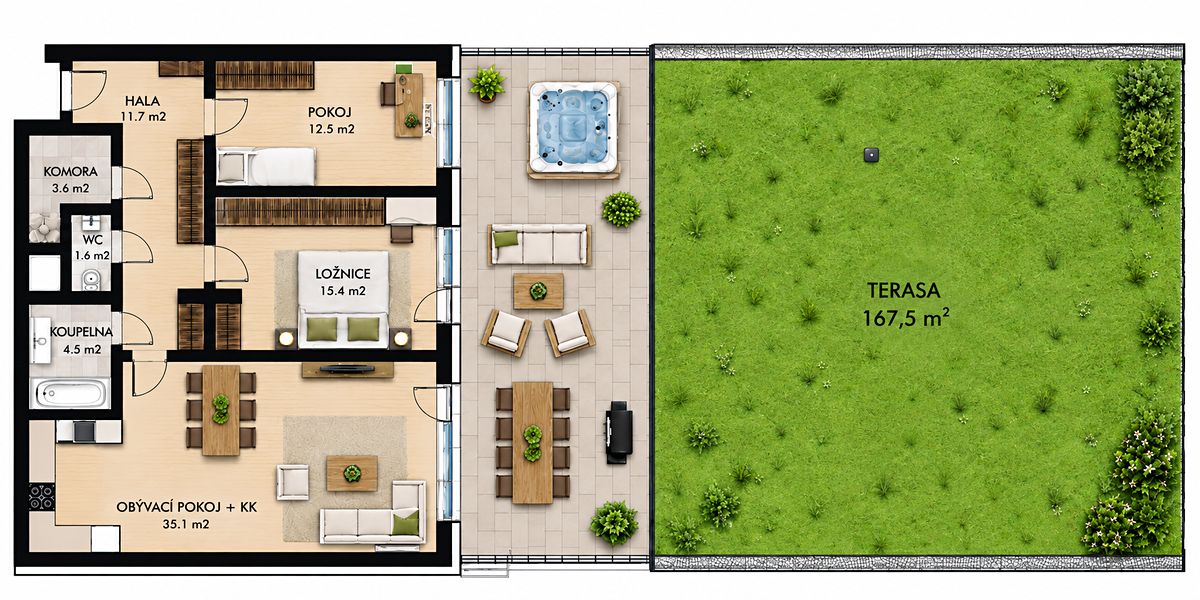 Prodej bytu 3+kk 88 m² – fotografie 3