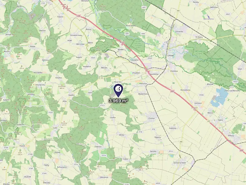 Prodej pole 3969 m², Litovel – náhled fotky 3