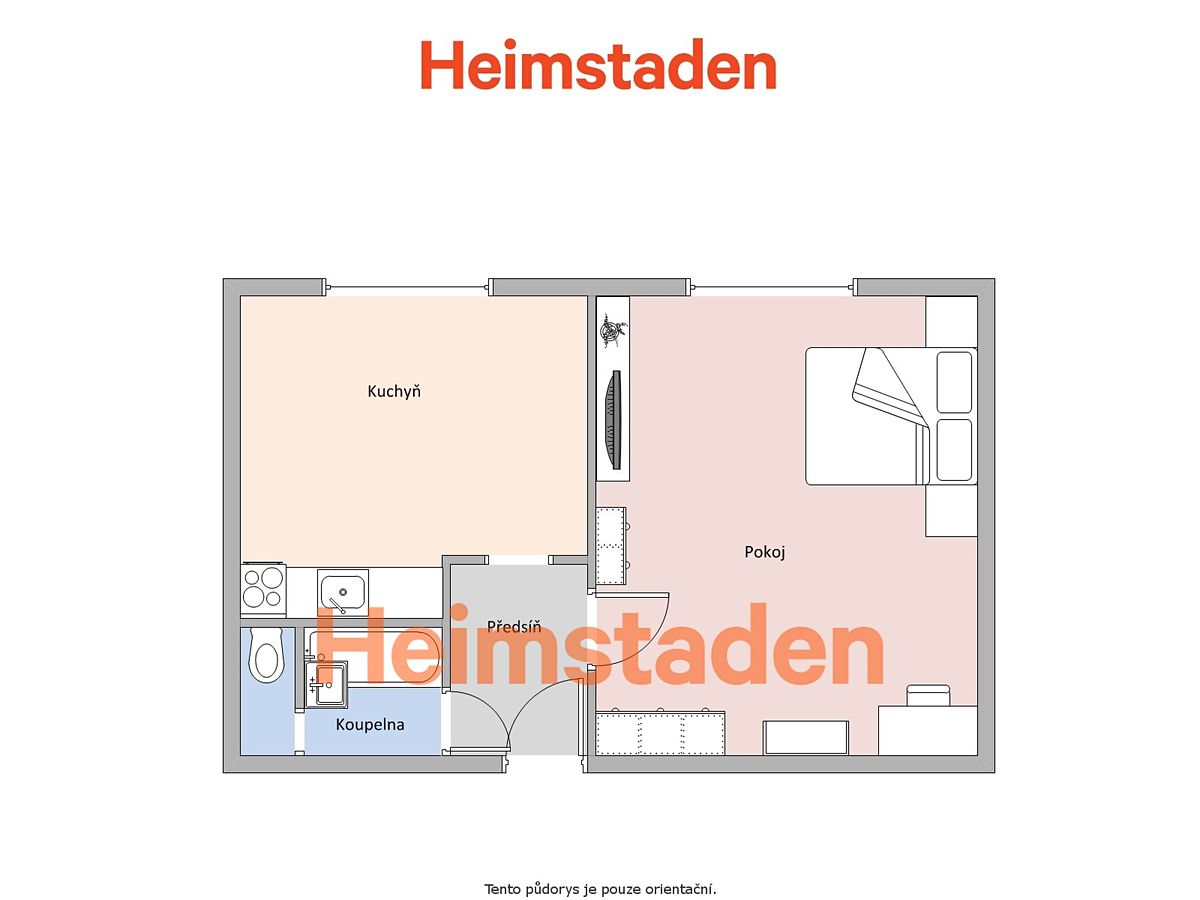 Pronájem bytu 1+1 36 m² – fotografie 5