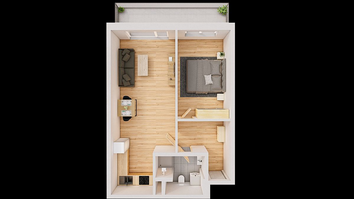 Prodej bytu 2+kk 60 m² – fotografie 3
