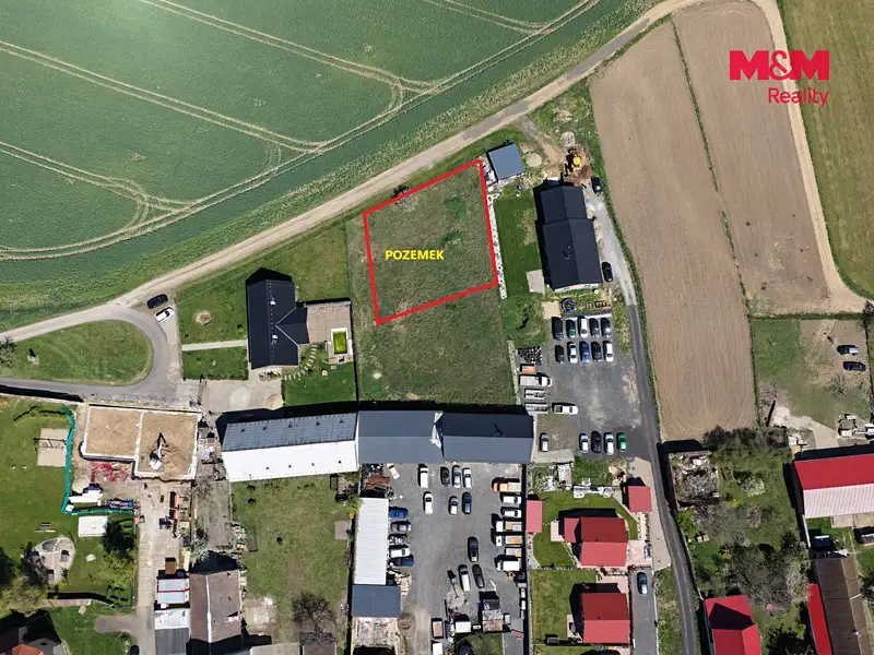 Prodej stavebního pozemku 832 m², Droužkovice – náhled fotky 2