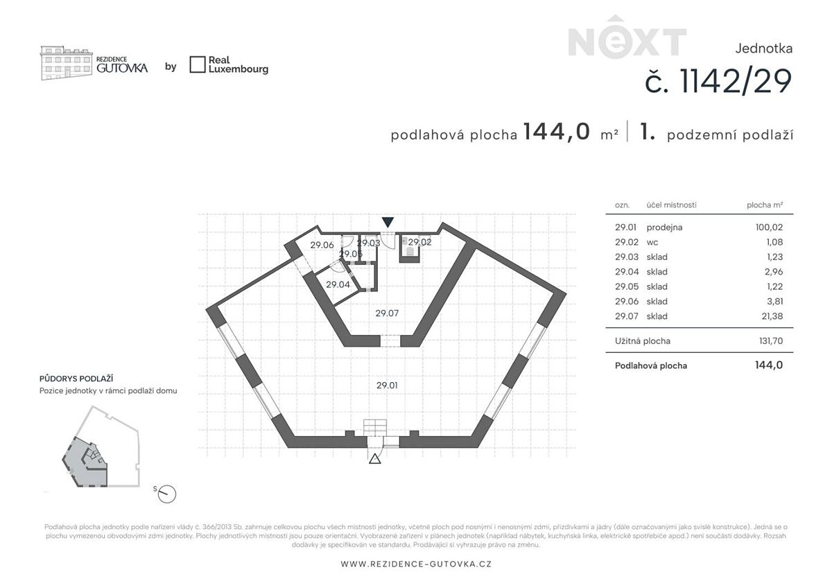 Prodej obchodního prostoru 144 m² – fotografie 2
