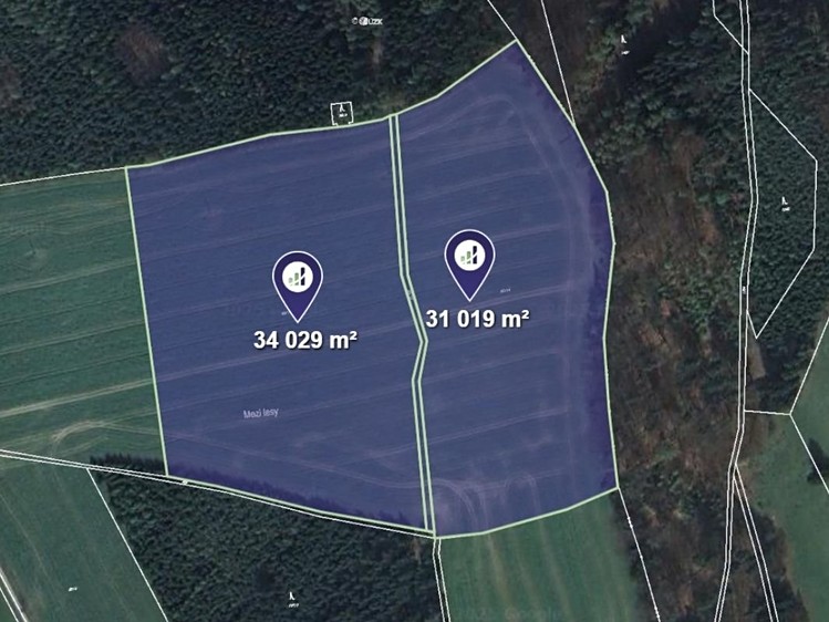 Prodej pozemku, 32 524 m² (1 z 3)