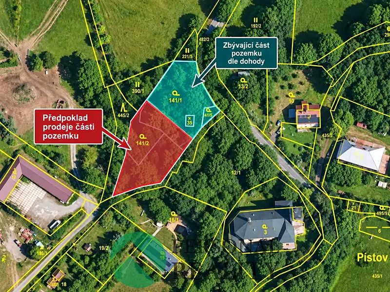 Prodej stavebního pozemku 1500 m², Chodová Planá – náhled fotky 3