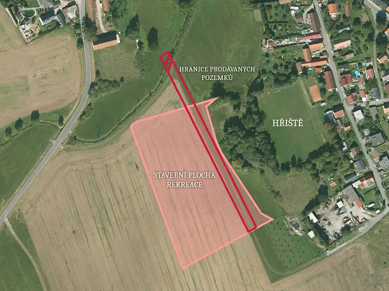 Prodej komerčního pozemku 2680 m², Dnešice – náhled fotky 1